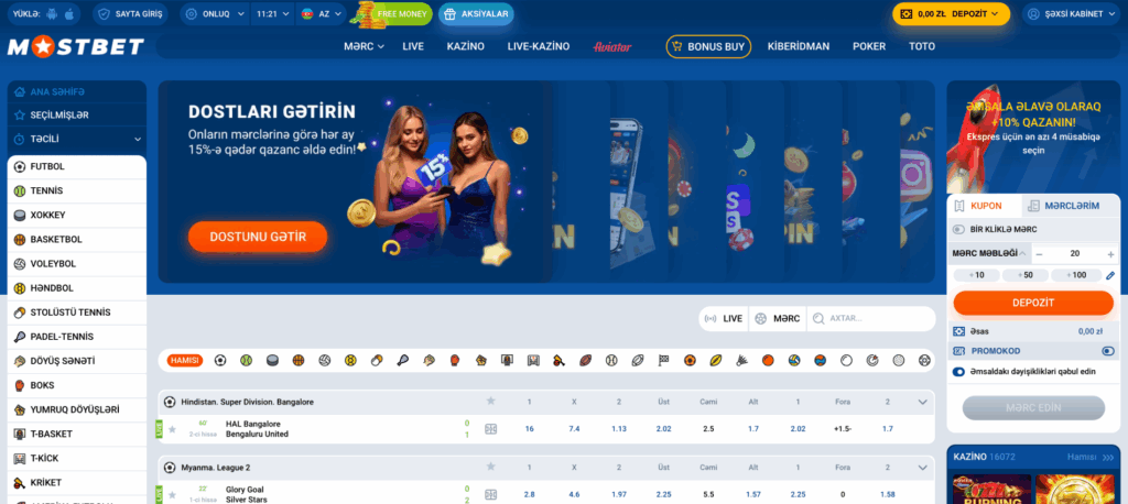 Mostbet AZ: Azərbaycanda əla onlayn qumar təcrübəsi